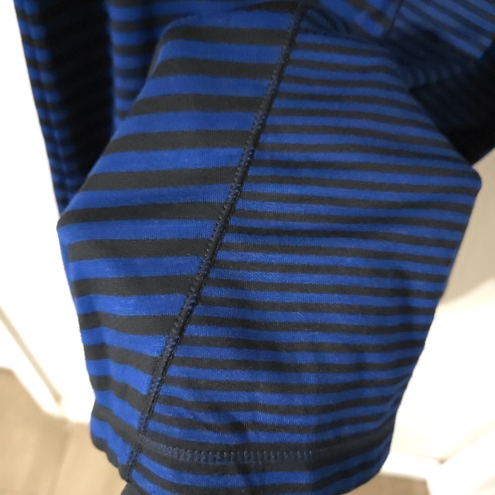 MAX STUDIO Nwt 3/4 Sleeve Royal Striped Pieced Bodycon Knee Length Dress, XL - Picture 6 of 13